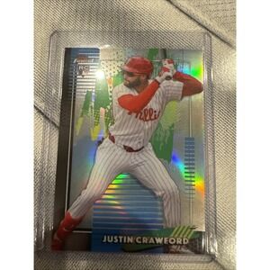 2026 Topps Finest Justin Crawford RC #9 Refractor Common Philadelphia Phillies